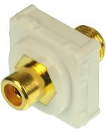 Digitek White RCA Female to F Female Insert - Orange