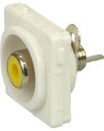 Digitek Recessed RCA Female to Solder Insert - Yellow