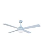 Tempo-II 48'' Ceiling Fan With 2xE27 Light White With White Blades - 100012/05