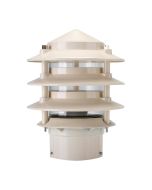 Three Tier Bollard Head Post Top Light Beige - 10700