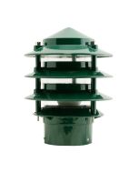 Three Tier Bollard Head Post Top Light Green - 10703	