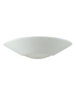 Belfiore Frosted Glass 240V E27 Raw Ceramic Wall Light - 11049	