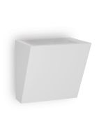 Belfiore Square 240V G9 Raw Ceramic Wall Uplight - 11082	