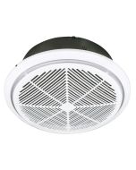 WHISPER LARGE 325MM EXHAUST FAN WITH DRAFT STOPPER WHITE