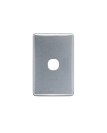 Switch Plate Covers, Metal Finishes Available To Suit Most Covers, Switch Cover - 1 Gang. BRUSHED CHROME