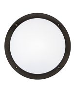 HARDY LED Round Bunker Wall Light - Black