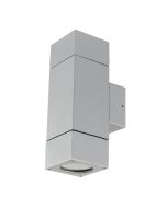 PRAIRIE Up/Down Exterior Wall Light Silver Brilliant