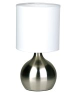 LOTTI TOUCH LAMP BRUSHED CHROME