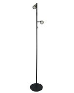 DAXAM LED TWIN FLOOR LAMP BLACK