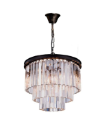 CARTER SINGLE 1 LIGHT CHROME PENDANT LARGE WITH OPAL SHADE 1000133, 