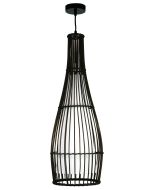 BAJA 72 PENDANT DARK BROWN / TC INNER E27