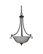 Dallas Single Suspension Chain 3Light Pendant Bronze 1000139