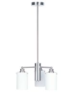 ZEST 3LT PENDANT BR. CHROME / OPAL MATT