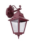 Paris Downward Wall Light Burgundy - 15124