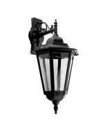 Turin Downward Wall Light Large Black - 15489	