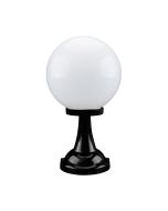 Siena 25cm Sphere Pillar Mount Light Black - 15525