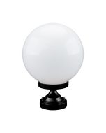 Siena 25cm Sphere CTC Pillar Mount Light Black - 15543