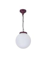 Siena 25cm Sphere Pendant Light Burgundy - 15556	