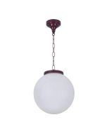 Siena 30cm Sphere Pendant Light Burgundy - 15562	