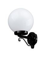 Siena 25cm Sphere Wall Light Black - 15573	