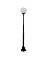 Siena 25cm Sphere Medium Post Light Black - 15591