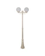 Siena Twin 25cm Spheres Tall Post Light Beige - 15614