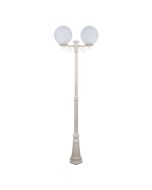 Siena Twin 30cm Spheres Tall Post Light Beige - 15620	