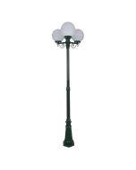 Siena Triple 25cm Spheres Tall Post Light Green - 15629	