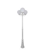 Siena Triple 25cm Spheres Tall Post Light White - 15631