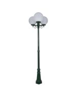 Siena Triple 30cm Spheres Tall Post Light Green - 15635	