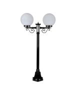 Siena Twin 25cm Spheres Short Post Light Black - 15639