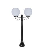 Siena Twin 30cm Spheres Short Post Light Black - 15645	