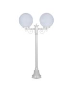 Siena Twin 30cm Spheres Short Post Light White - 15649	