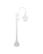 Monaco Single Head Short Post Light White - 15823