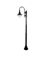 Monaco Single Head Medium Post Light Black - 15831