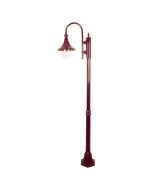 Monaco Single Head Medium Post Light Burgundy - 15832	