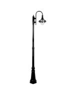 Monaco Single Head Tall Post Light Black - 15843	