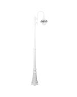 Monaco Single Head Tall Post Light White - 15847