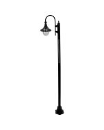 Monaco Single Head Plain Post Light Black - 15873