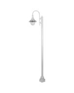 Monaco Single Head Plain Post Light White - 15877