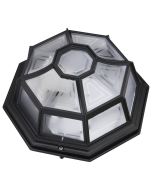 Vienna B22 240V Flush Mount Light Black - 15945