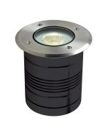 Modula 9 Watt 24V Round LED Inground Light Aluminium / Warm White - 19420