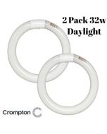 2 Pack 32W T9 Circular Fluorescent Tubes Lamps 6000K Cool Dayligh...