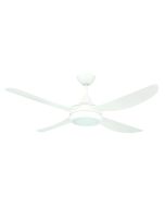 VECTOR 48'' ABS CEILING FAN WITH LED LIGHT-WHITE WITH WHITE BLADES 20285/05 BRILLIANT LIGHTING