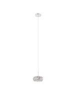 Corliano 5W LED Pendant Chrome & Crystal / White - 203426