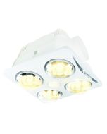 Newton 4-Light 3in1 Bathroom Heater Light White- 20352/05