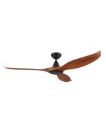 Noosa 60" DC Ceiling Fan Teak / Black - 204228