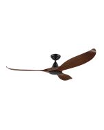 Noosa 60" DC Ceiling Fan Aged Elm / Black - 204229