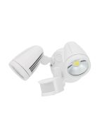 Chopper 30W Twin Head LED Spotlight With Sensor White / Tri-Colour - 204395