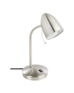 LARA TABLE LAMP 1X10W E27 SATIN NICKEL  205264N